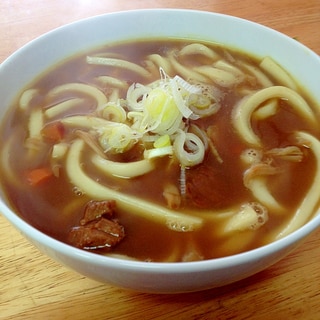 トリプルきのこカレー・アレンジ♪カレーうどん♪